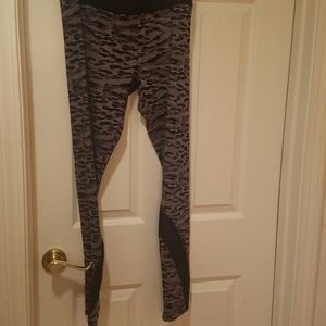 Leggings,  2 pairs Grey leopard, Army green